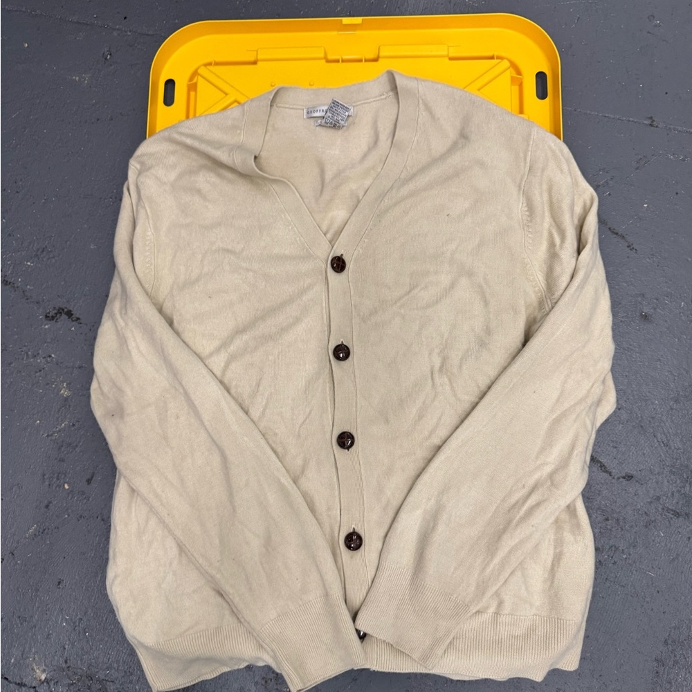 Geoffrey Beene XL Super Soft Cream Sweater
